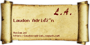 Laudon Adrián névjegykártya