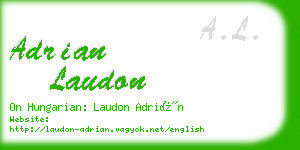 adrian laudon business card